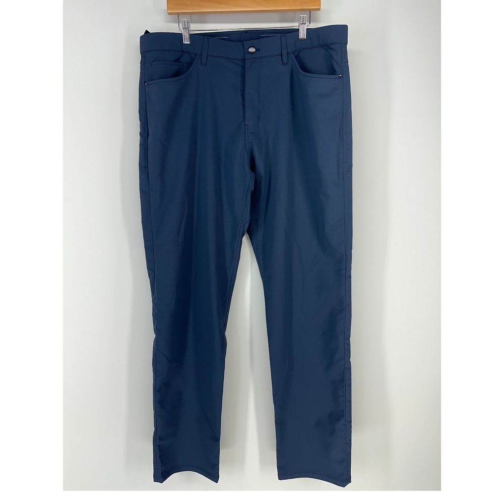 Kirkland Signature Performance Pant Men 38x34 Blue 5-Pocket Stretch Golf Trouser